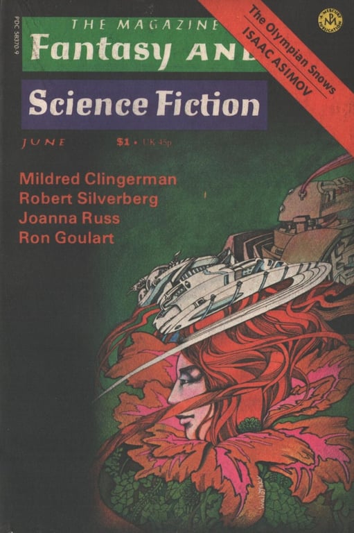 Book: Fantasy and Science Fiction (The Magazine of Fantasy and Science Fiction), June, 1975. Vol. 48 No. 6.