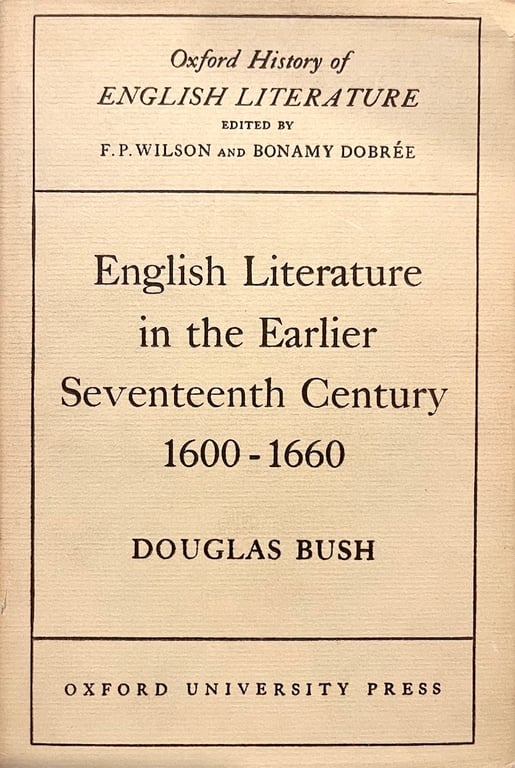 Book: English Literature in the Earlier Seventeenth Century 1600-1660