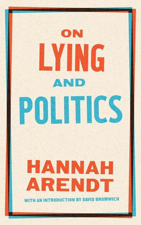 Book: On Lying and Politics: A Library of America Special Publication