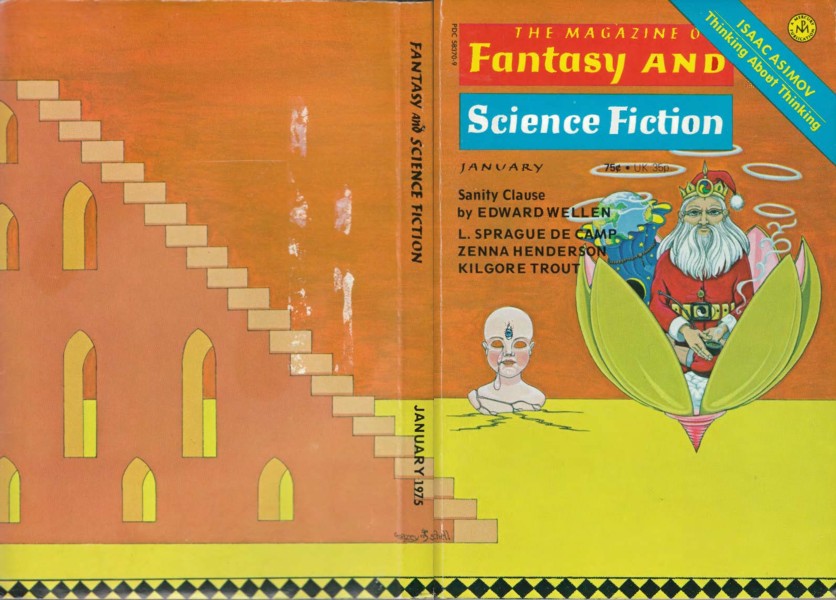 Book: Fantasy and Science Fiction (The Magazine of Fantasy and Science Fiction), January, 1975. Vol. 48 No. 1.
