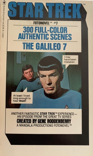 Book: The Galileo 7 (Star Trek Fotonovel, No. 7)
