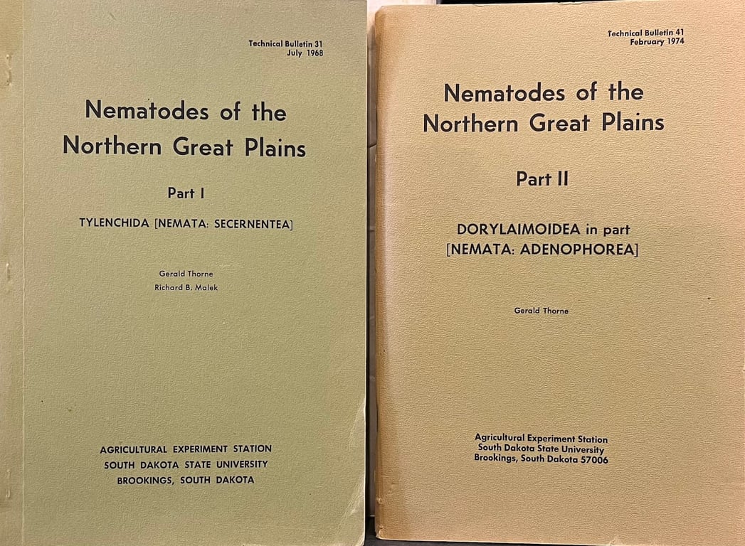 Book: Nematodes of the Northern Great Plains Part 1 & Part 2 (2 volumes)