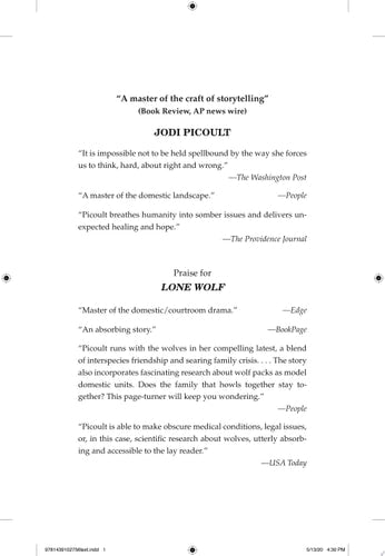 Book: Lone Wolf A Novel