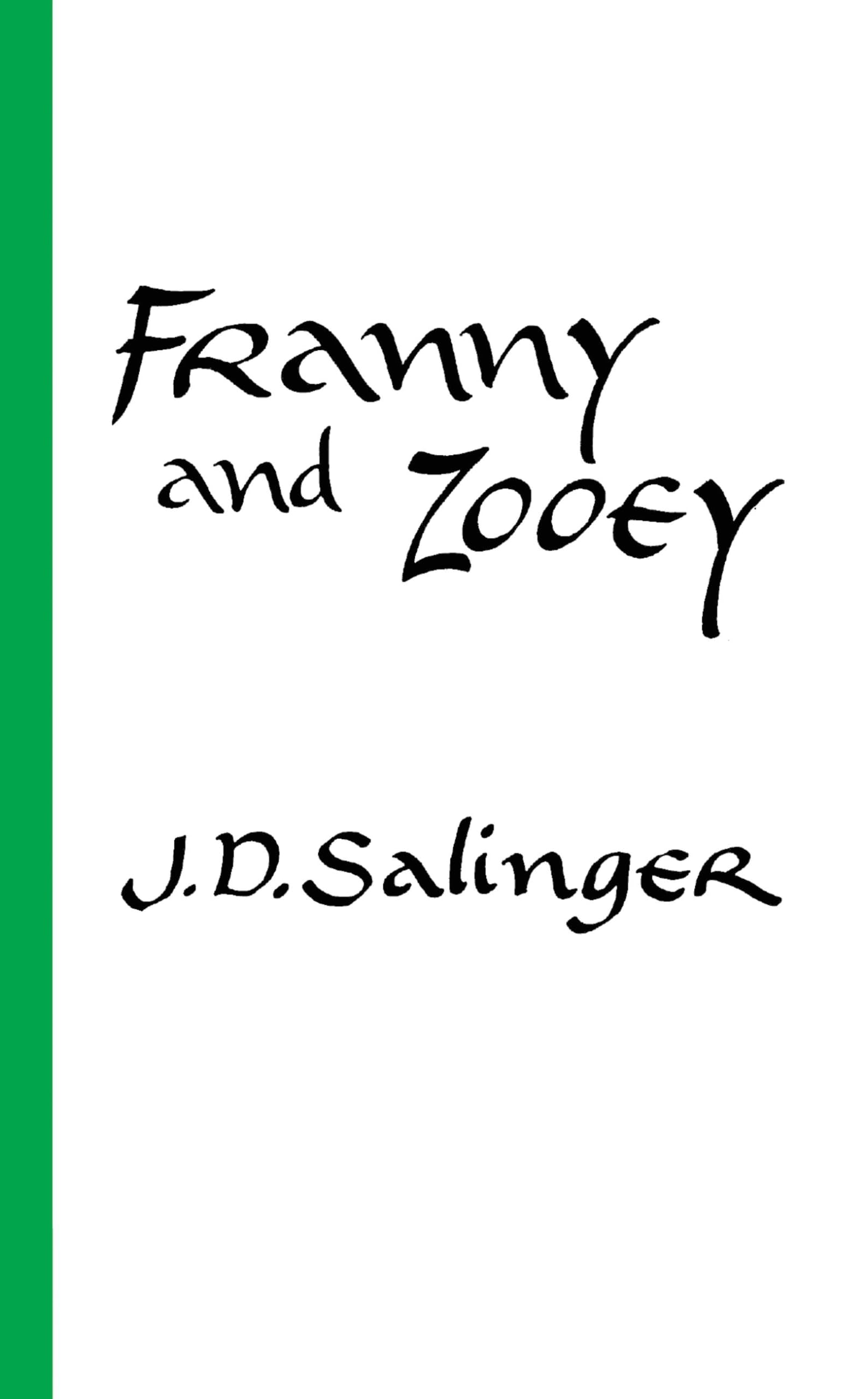 Book: Franny and Zooey