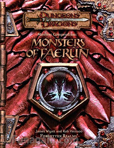 Book: Monster Compendium: Monsters of Faerun (Dungeon & Dragons d20 3.5 Fantasy Roleplaying)