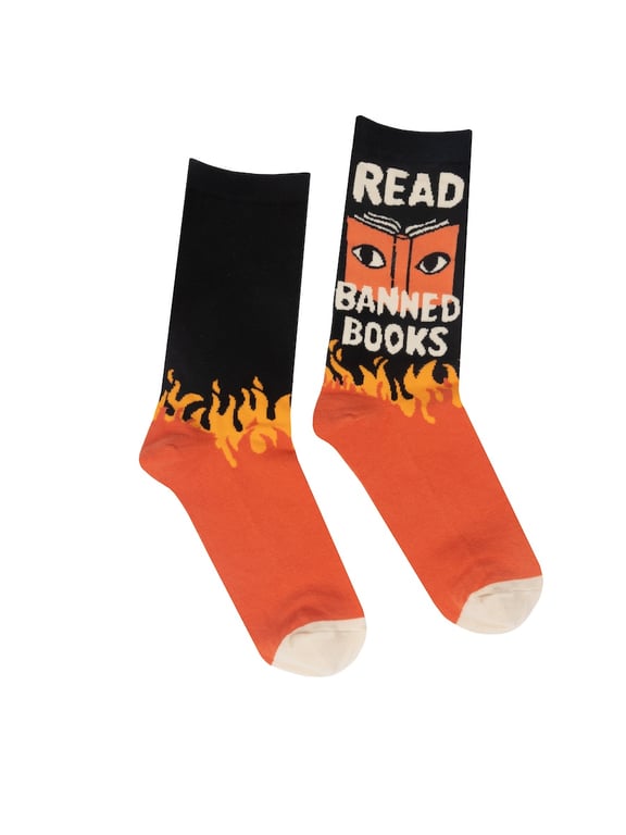 Book: Read Banned Books Socks - Large