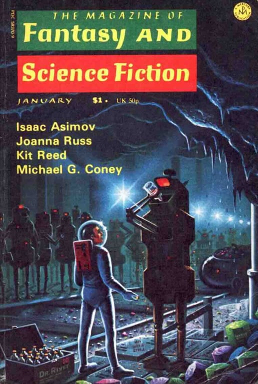 Book: Fantasy and Science Fiction (The Magazine of Fantasy and Science Fiction), January, 1976. Vol. 50 No. 1.