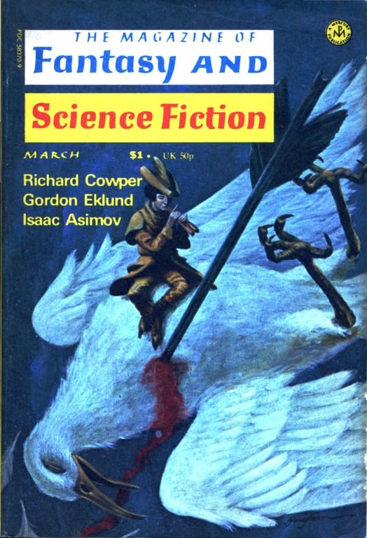 Book: Fantasy and Science Fiction (The Magazine of Fantasy and Science Fiction), March, 1976. Vol. 50 No. 3.