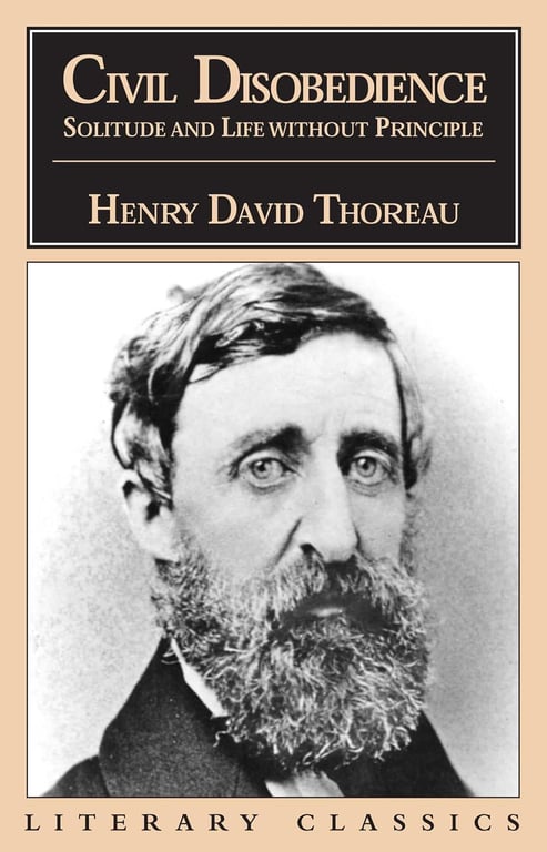 Book: Civil Disobedience, Solitude and Life Without Principle (Literary Classics)