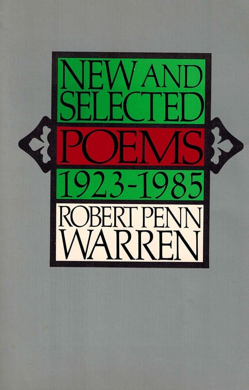 Book: New and Selected Poems, 1923-1985